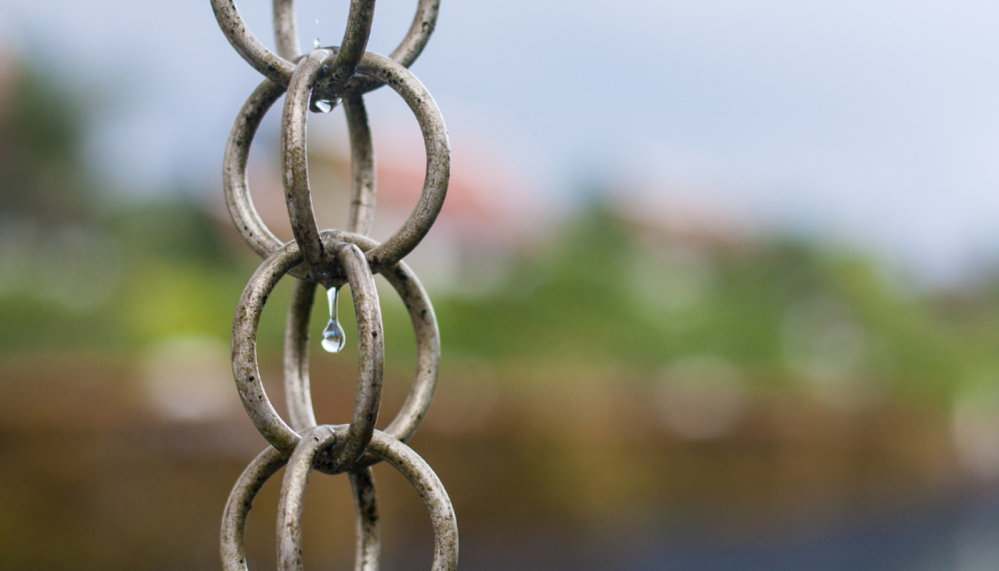 Rain Chains: an elegant alternative to traditional downspouts